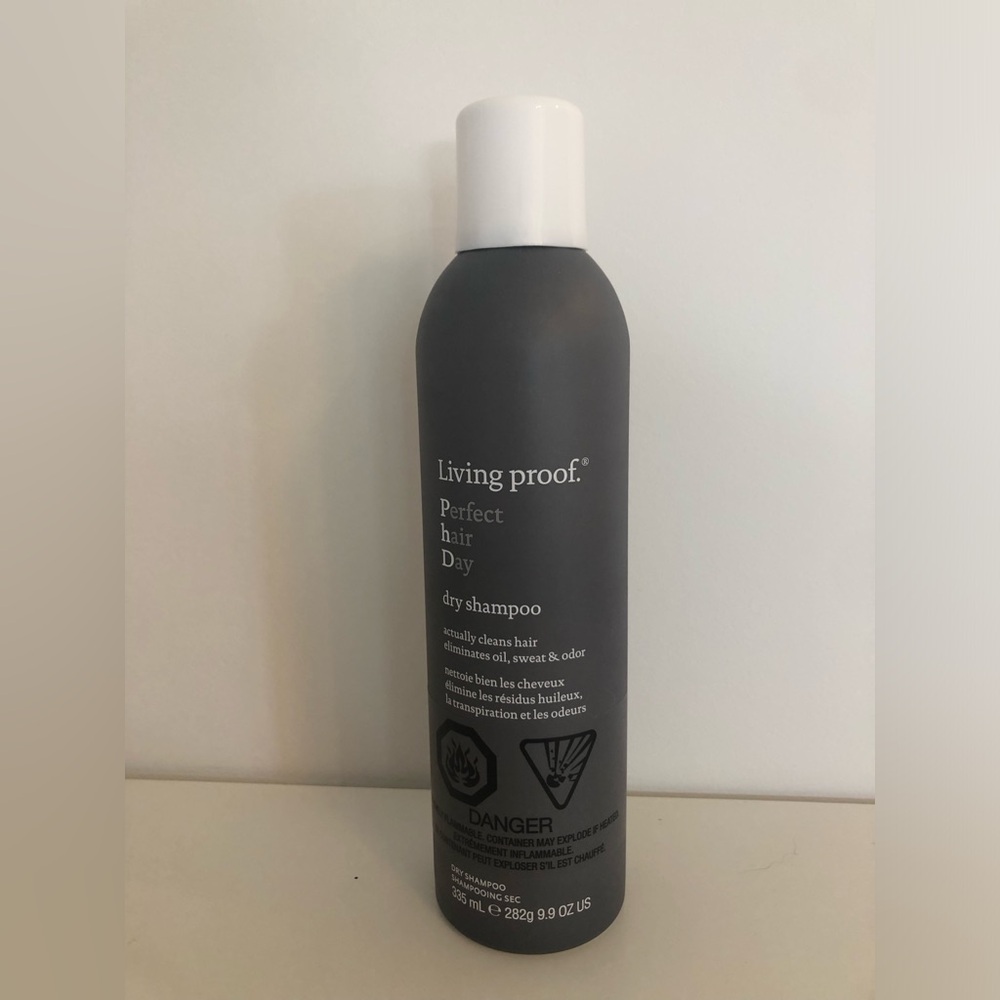 Living Proof Dry Shampoo - Charcoal Gray with White Cap